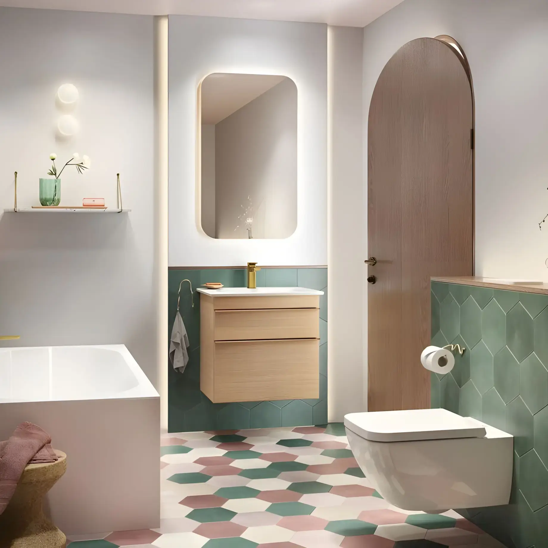 Умивальник Venticello Villeroy & Boch 41246501 — вид ззаду