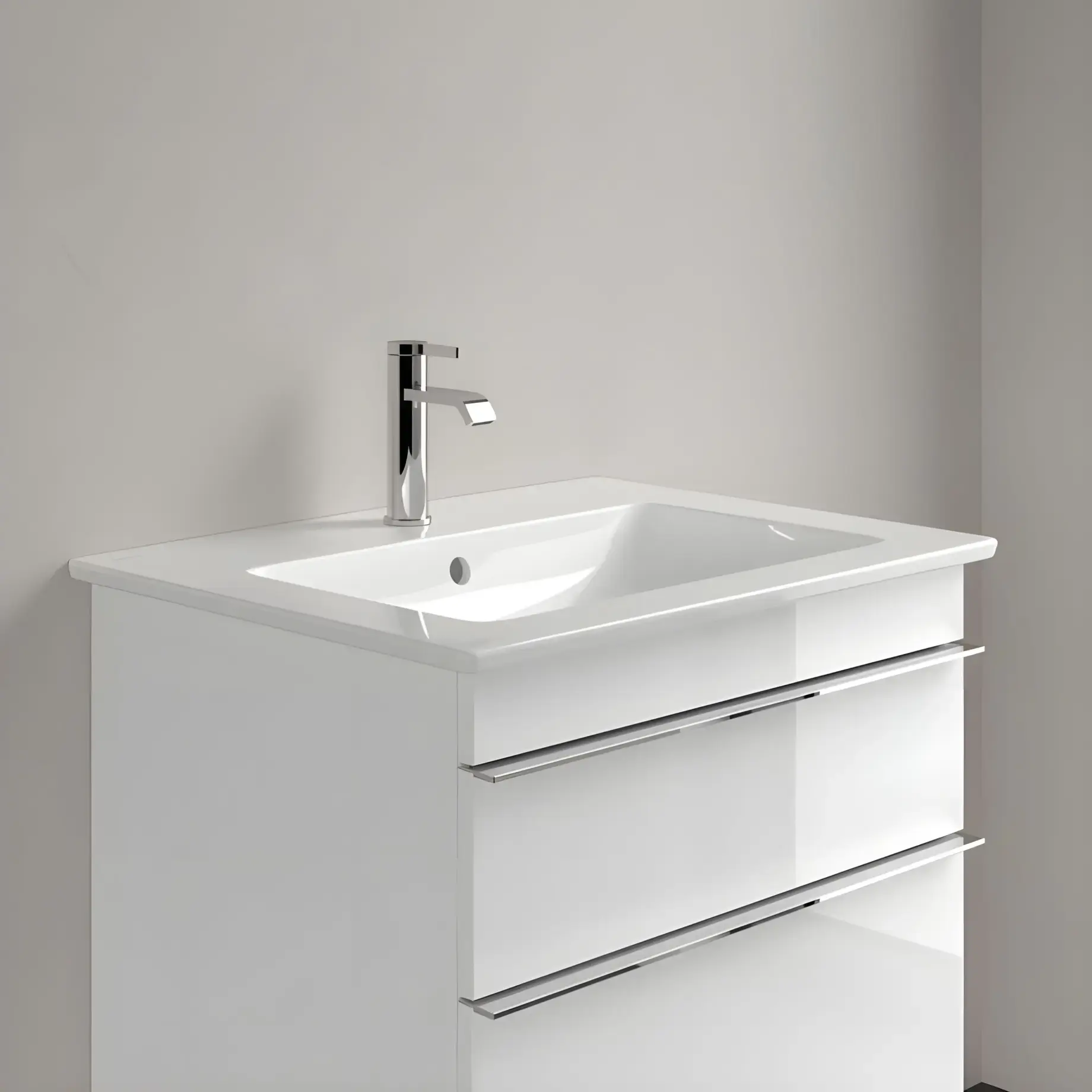 Умивальник Venticello Villeroy & Boch 41246501 — деталь крупним планом