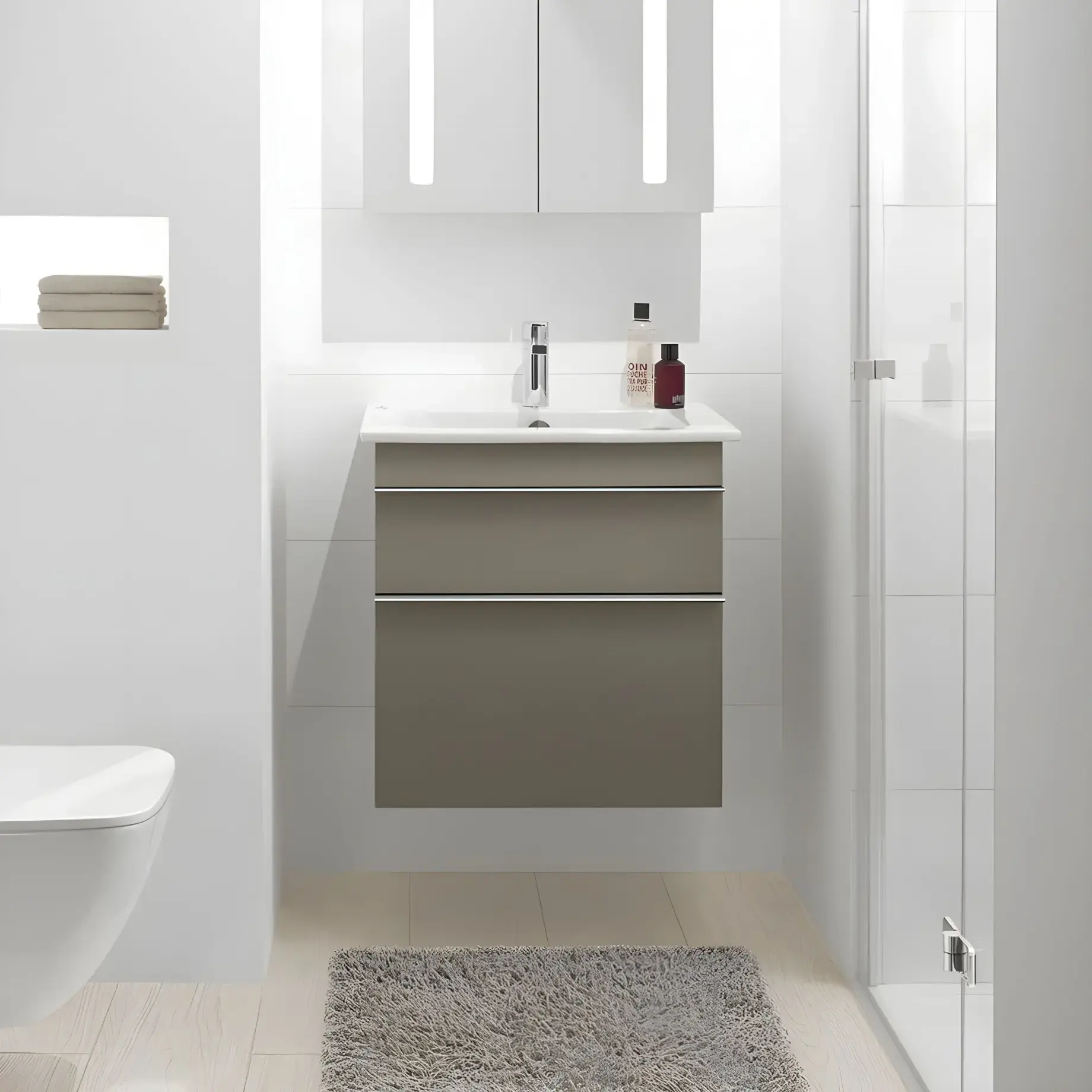 Умывальник Venticello Villeroy & Boch 4124G6R1 — боковой ракурс