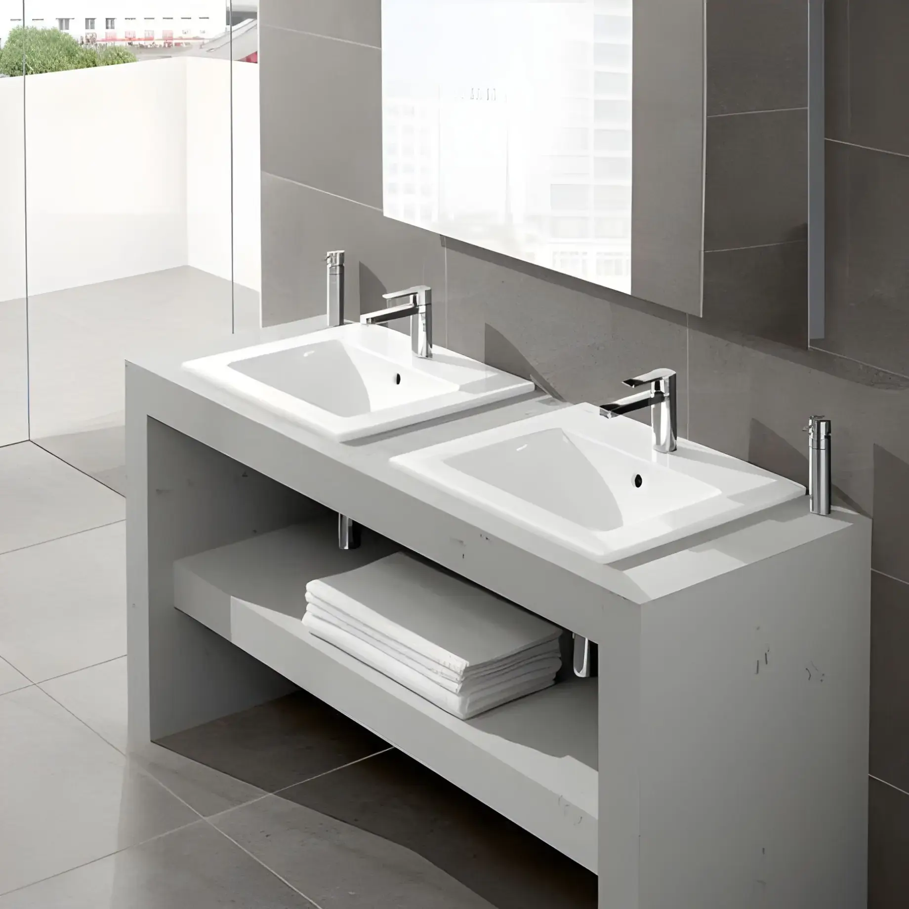 Умывальник Venticello Villeroy & Boch 4124G6R1 — вид сверху