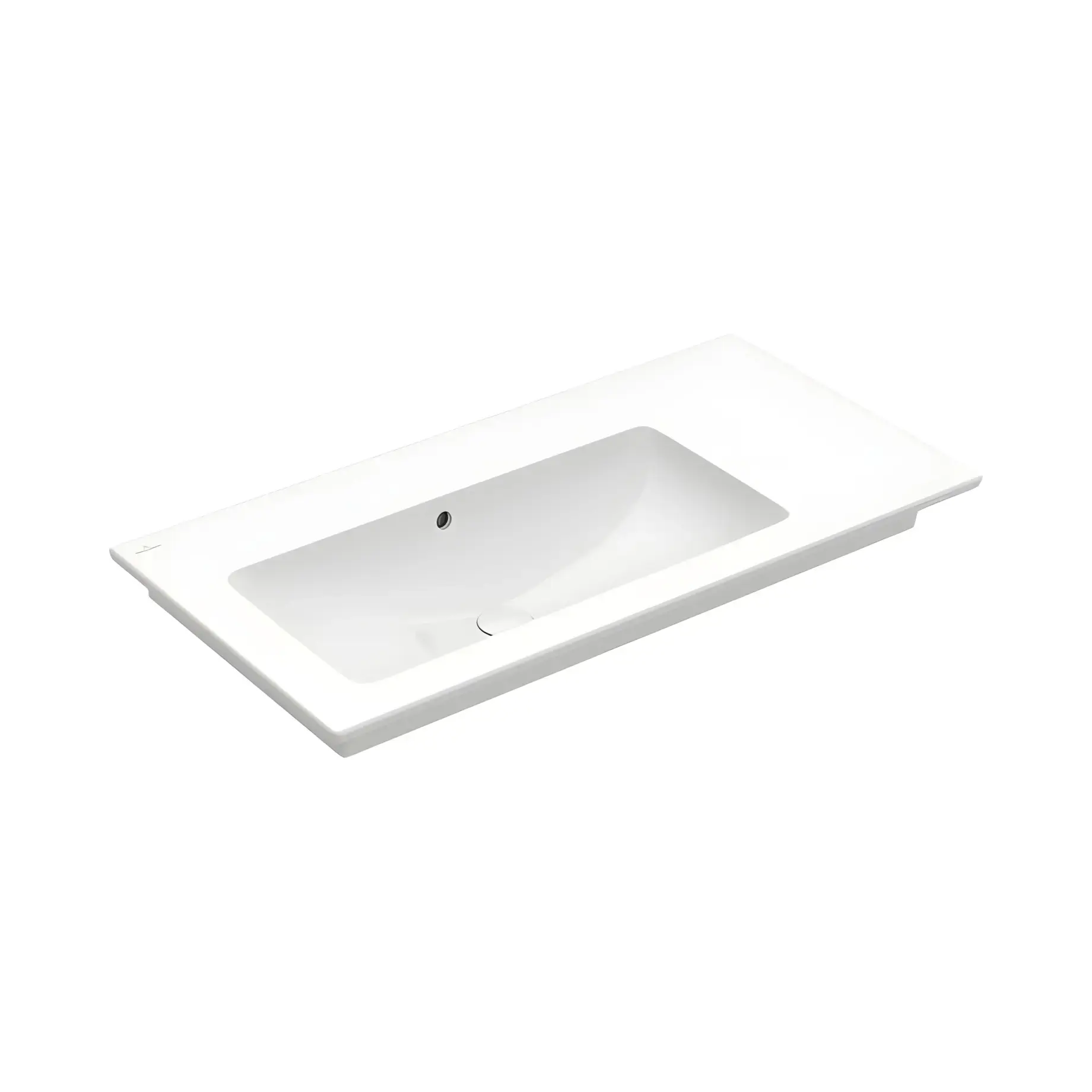 Умивальник Venticello Villeroy & Boch 4134L301 Alpine White 100 х 50 см — вид на білому тлі