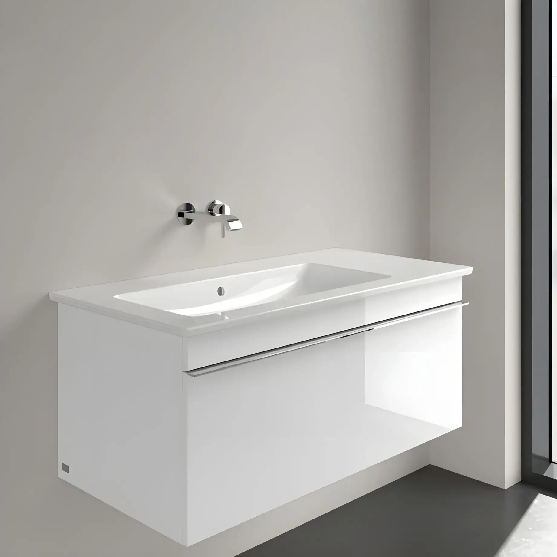Умивальник Venticello Villeroy & Boch 4134L301 — бічний ракурс