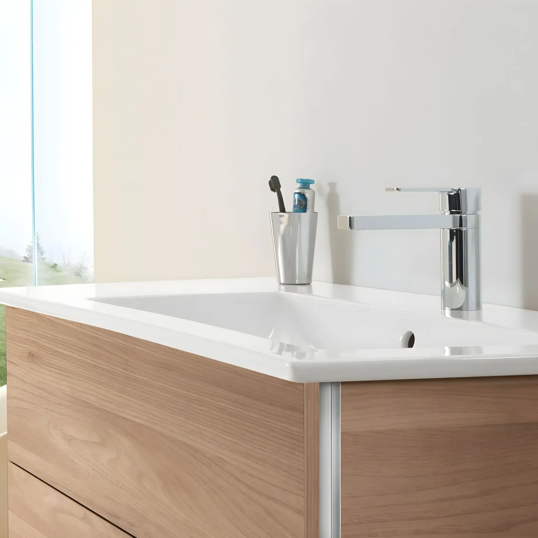 Умивальник Venticello Villeroy & Boch 4134R101 — бічний ракурс