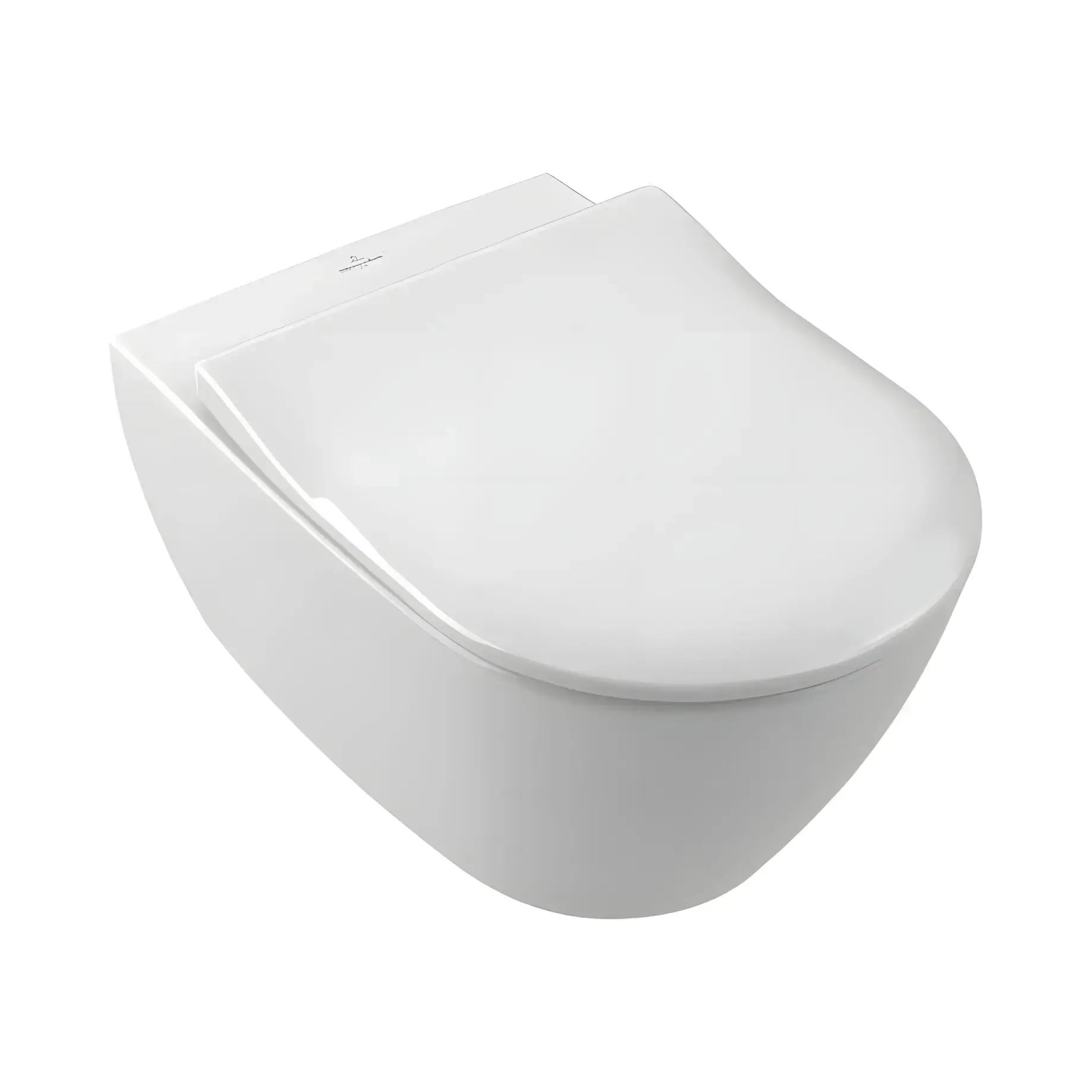 Унітаз Verity Design 2.0 Villeroy & Boch 5C98HR01 White Alpin 37.5 x 56 см — вид на білому тлі