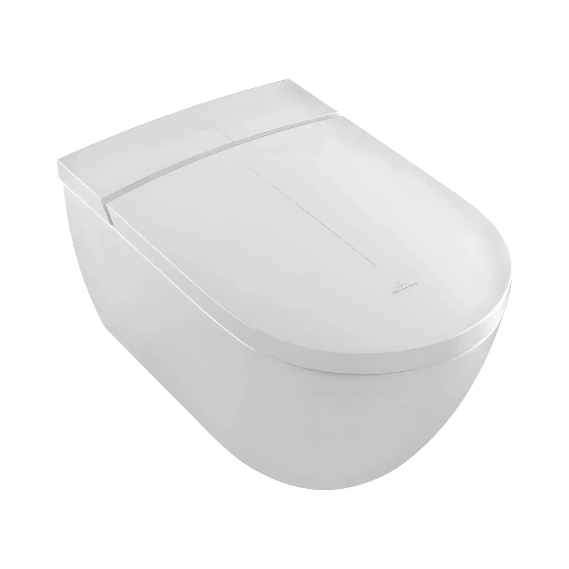 Унітаз ViClean-I 100 Villeroy & Boch V0E100R1 White Alpin CeramicPlus 38.5 x 40 x 59.5 см — вид на білому тлі