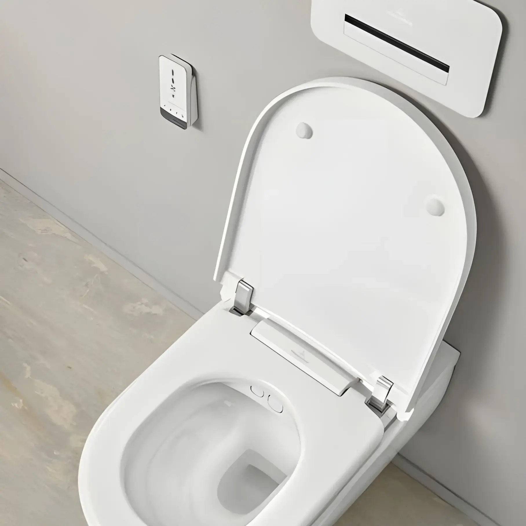 Унітаз ViClean-I 200 Villeroy & Boch V0E200R1 White Alpin CeramicPlus — ракурс 3/4
