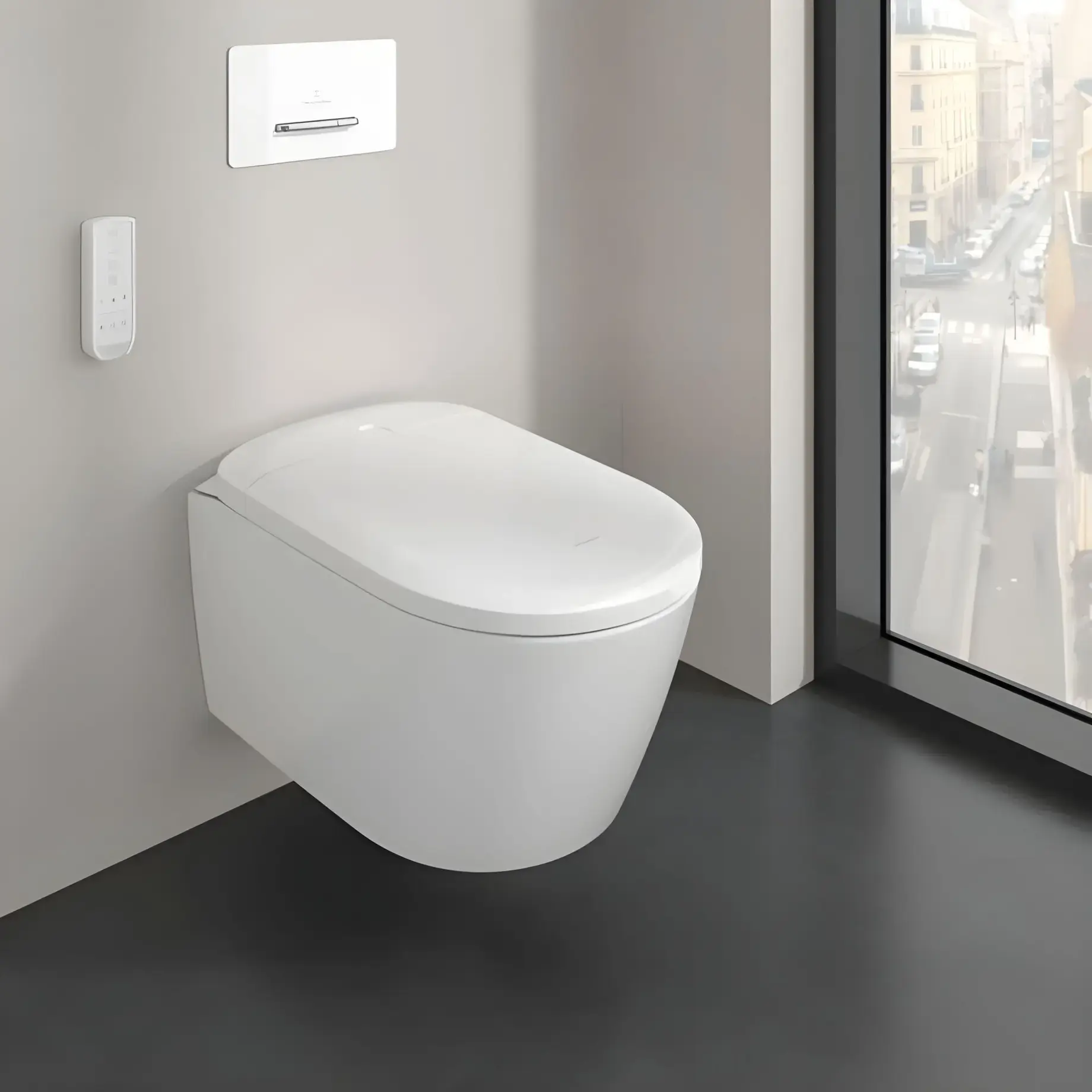 Унітаз ViClean Supreo Villeroy & Boch V16EN2R1 White Alpin CeramicPlus — ракурс 3/4