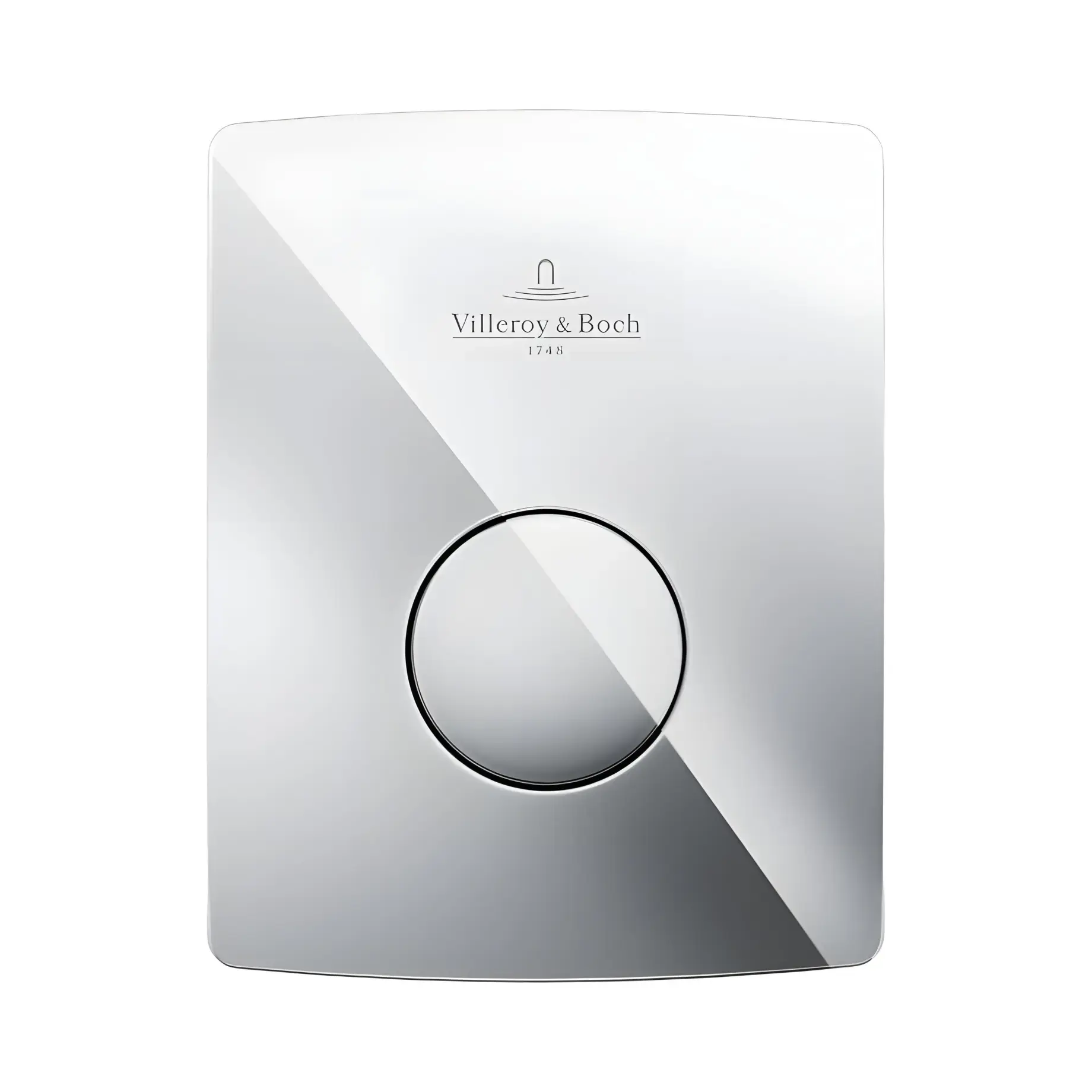 Змивна клавіша для пісуара ViConnect 100SU Villeroy & Boch 92194461 Chrome 16.2 x 12.6 x 6.2 см — вид на білому тлі