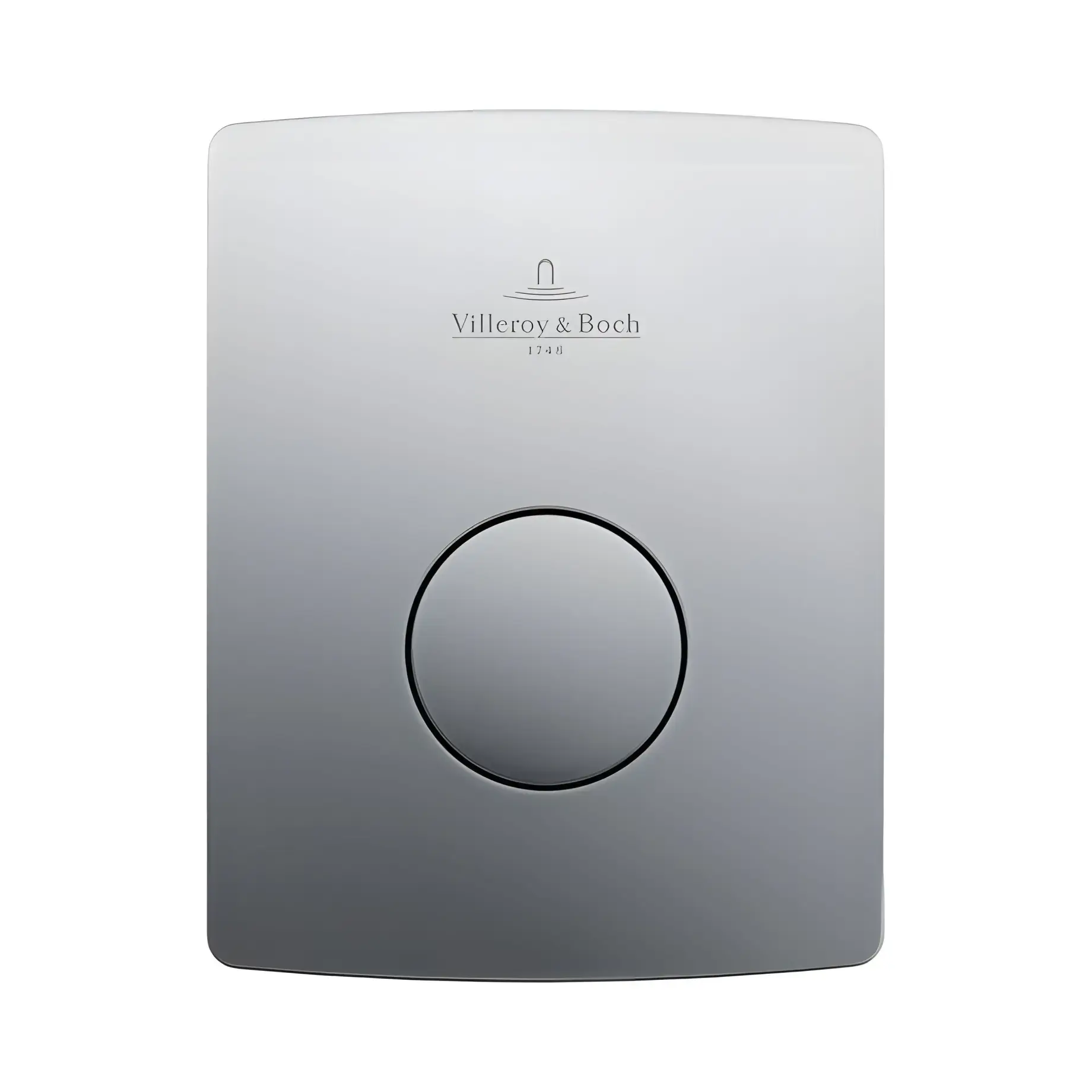 Змивна клавіша для пісуара ViConnect 100SU Villeroy & Boch 92194469 Matt Chrome 16.2 x 12.6 x 6.2 см — вид на білому тлі