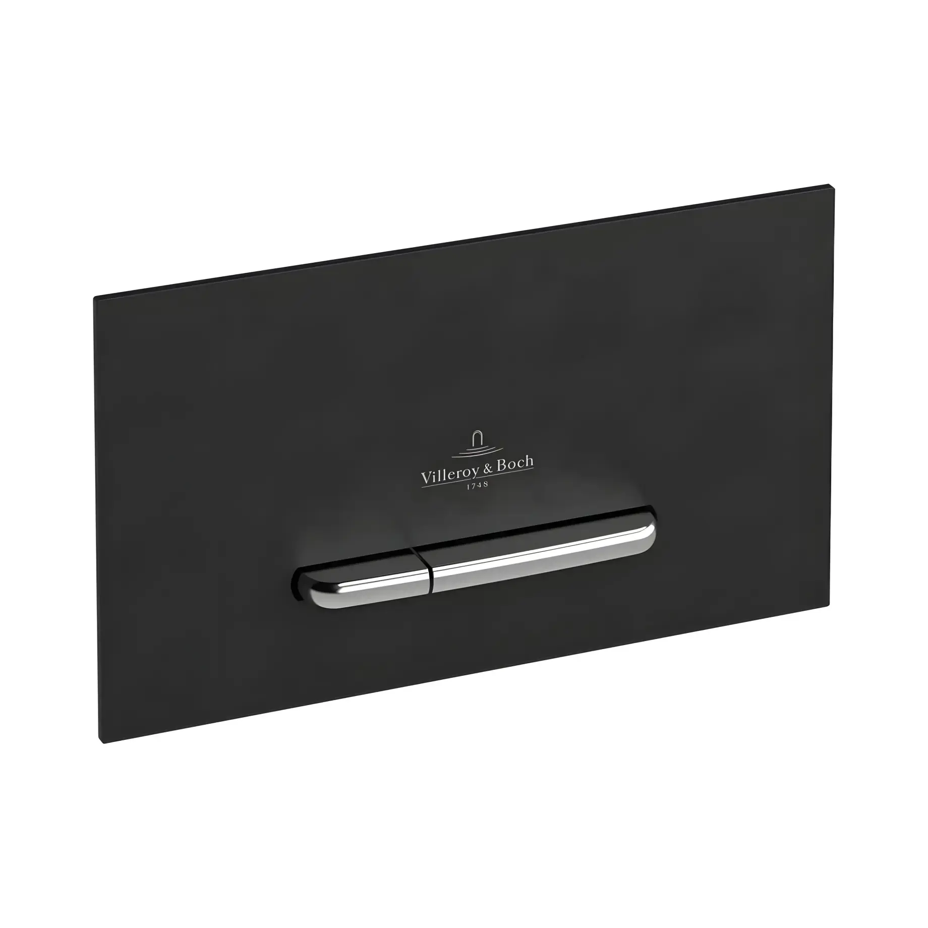 Змивна клавіша ViConnect 300S Villeroy & Boch 922169AN Black Matt — вид спереду