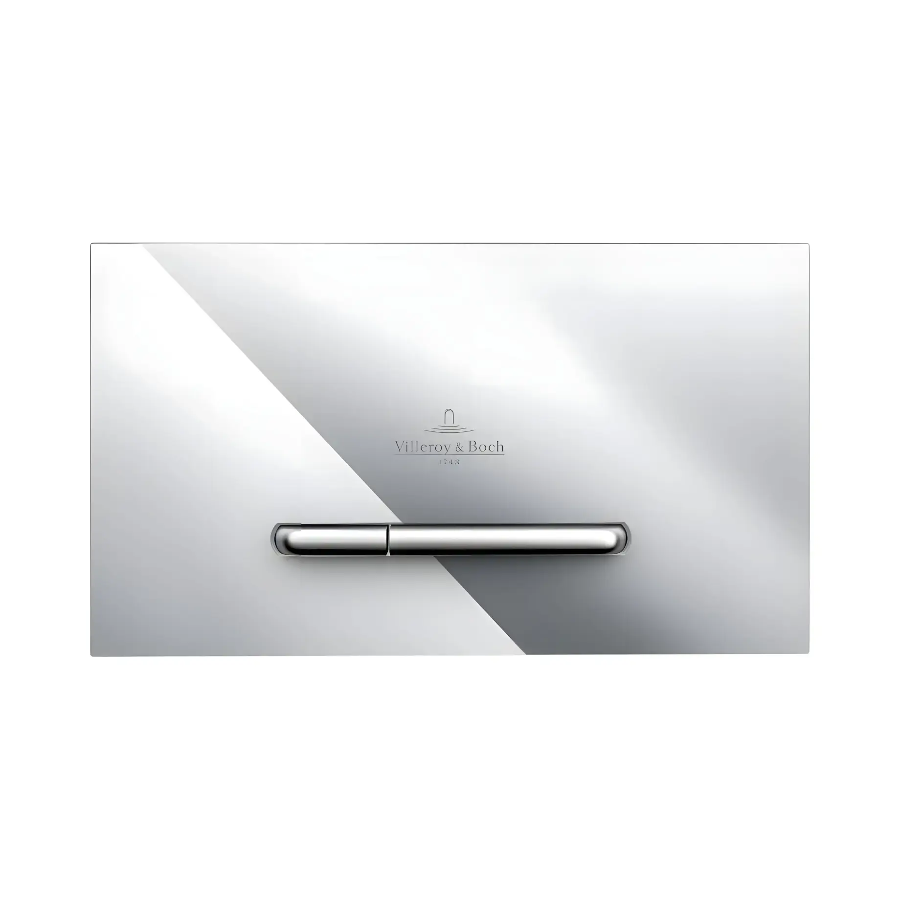 Змивна клавіша ViConnect 300S Villeroy & Boch 92218061 Chrome — вид на білому тлі