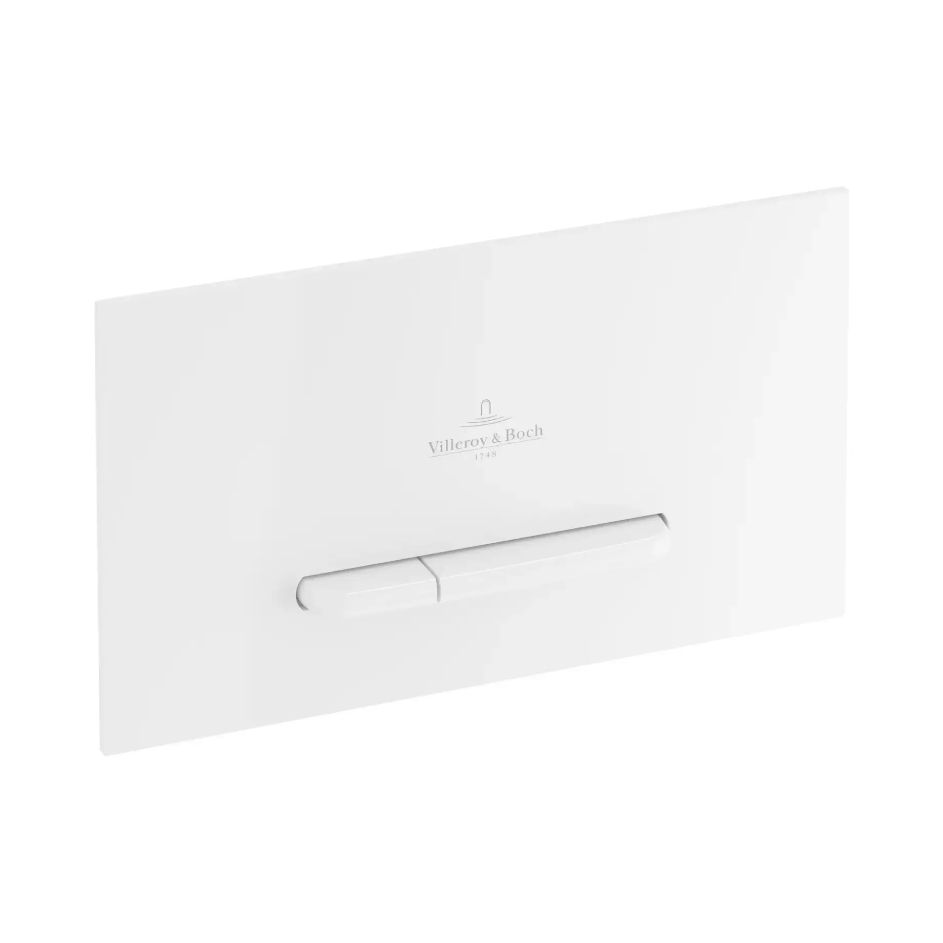Панель смыва унитаза ViConnect 300S Villeroy & Boch 92218068 White — вид на белом фоне