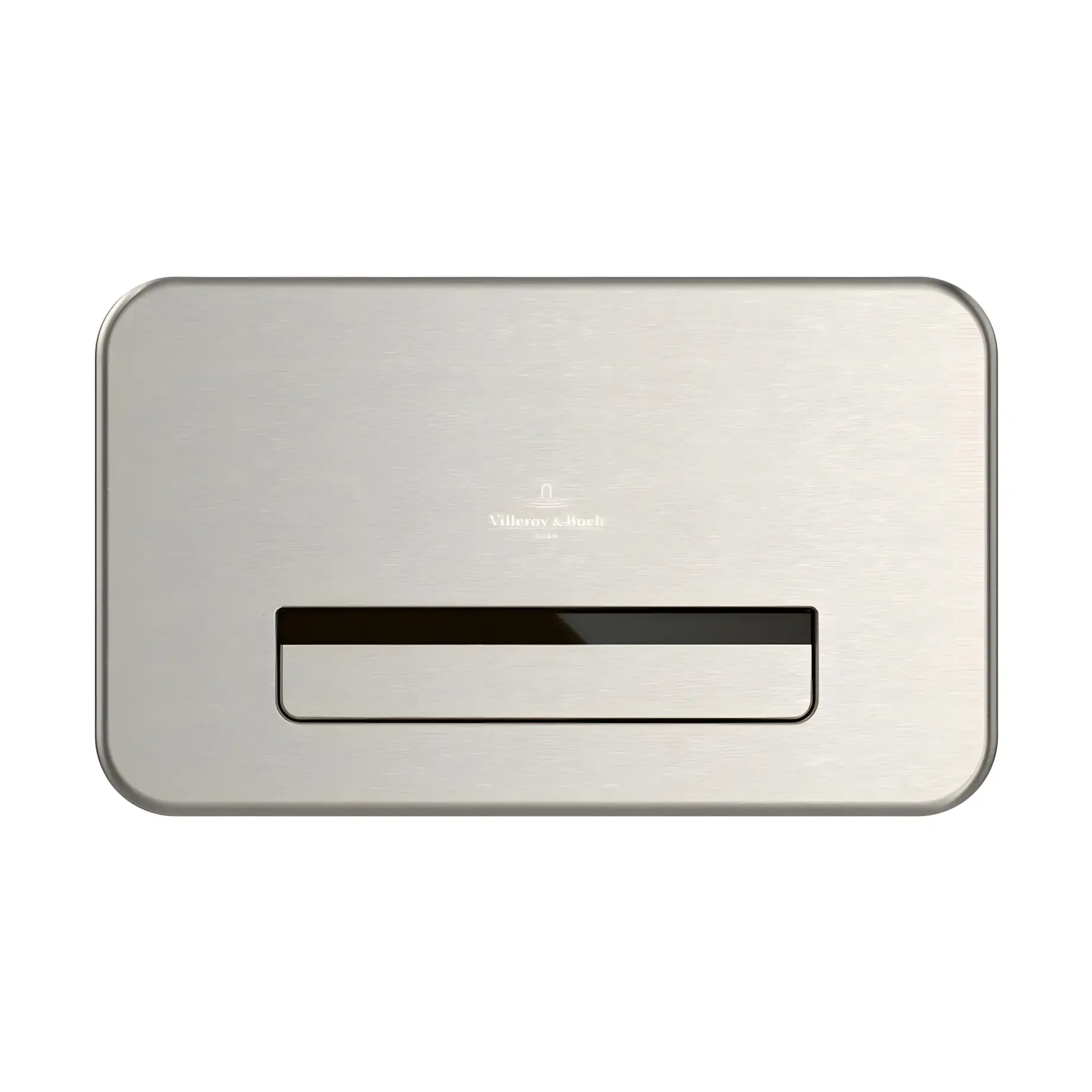 Змивна клавіша ViConnect 200M ProActive+ Villeroy & Boch 922311LC Stainless Steel 26.9 x 16.1 x 1.3 см — вид на білому тлі