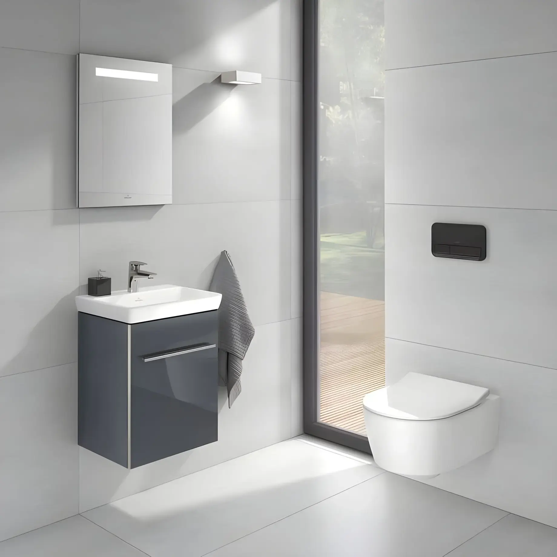 Панель смыва унитаза ViConnect 200G Villeroy & Boch 922400RB — вид сверху