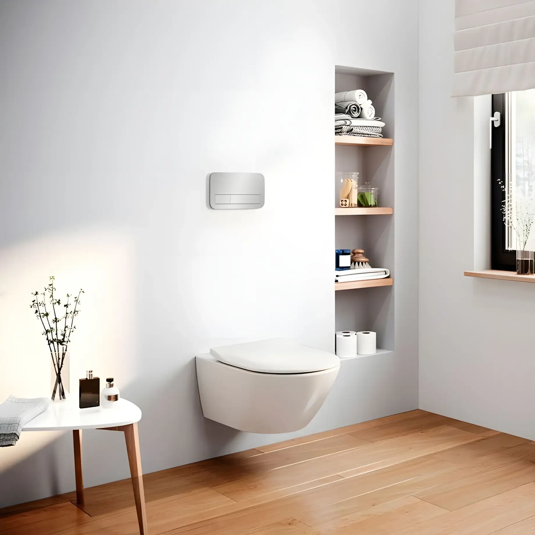 Панель смыва унитаза ViConnect 200S Villeroy & Boch 92249061 — боковой ракурс