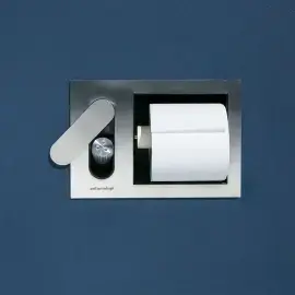Тримач для туалетного паперу та гідройорж вбудовані CARTATENSO Antoniolupi CARTATENSO (Satinato) Satin Stainless Steel — вид згори