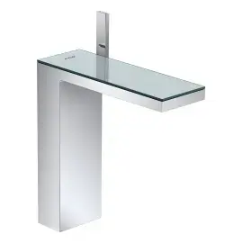 Змішувач для раковини MyEdition Axor 47020000 Chrome / Mirror Glass — вид на білому тлі