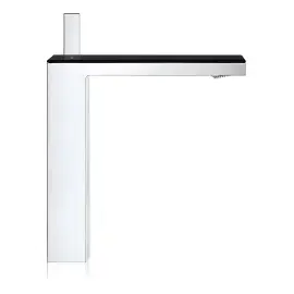 Змішувач для раковини MyEdition Axor 47020600 Chrome / Black Glass — вид згори