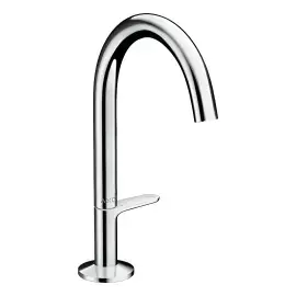 Змішувач для умивальника One Select 170 з донним клапаном push-open Axor 48020000 Chrome — вид на білому тлі