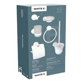 Набір аксесуарів 6 в 1 White Bemeta 204604 — вид спереду