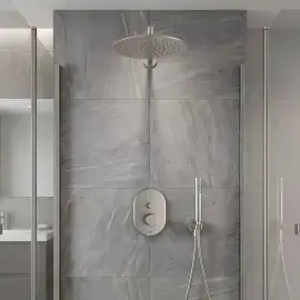 Душова система (прихований монтаж) Tetis Bossini M00821000094008 Brushed Nickel — вид спереду