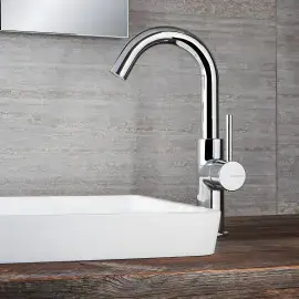 Змішувач для раковини K Line Bugnatese 5713CR Chrome — вид спереду