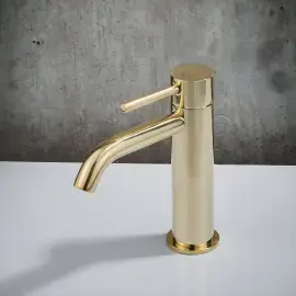 Змішувач для раковини K Line Bugnatese 5719SCDO Gold — бічний ракурс