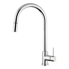 Змішувач для кухні Kobuk Bugnatese 2270CR Chrome — вид на білому тлі