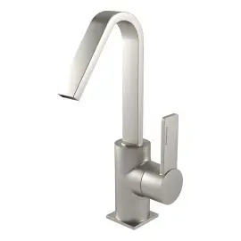 Змішувач для раковини Morse Bugnatese 1013SCNS Nickel Brushed — вид на білому тлі