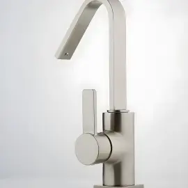 Змішувач для раковини Morse Bugnatese 1013SCNS Nickel Brushed — вид згори