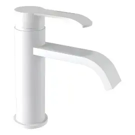 Змішувач для раковини Tess Bugnatese 9613SBI White Matt — вид на білому тлі