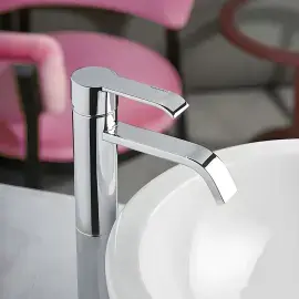 Змішувач для раковини Tess Bugnatese 9617SCR Chrome — вид згори