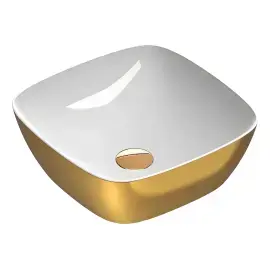 Умивальник Alvea Catalano 0622400042 White / Gold — вид на білому тлі