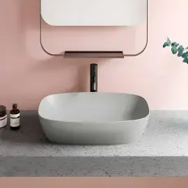 Умивальник Alvea Catalano 0622600023 Cement — бічний ракурс