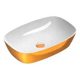 Умивальник Alvea Catalano 0622600042 White / Gold — вид на білому тлі