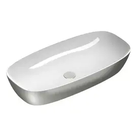 Умивальник Alvea Catalano 0622800041 White / Silver — вид на білому тлі