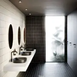 Умивальник Alvea Catalano 0624600022 Satin black — бічний ракурс