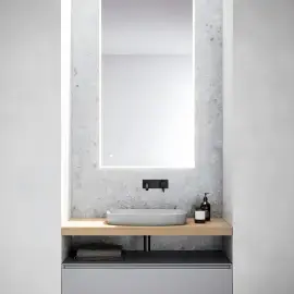 Умивальник Alvea Catalano 0624600023 Cement — бічний ракурс