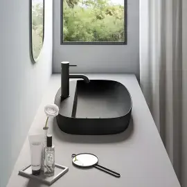 Умивальник Alvea Catalano 0625601022 Satin black — бічний ракурс