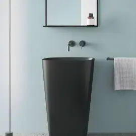 Умивальник Green Catalano 0428551022 Satin black — бічний ракурс