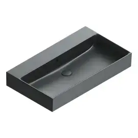 Умивальник Premium Catalano 022080022 Satin black — вид на білому тлі