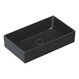 Умивальник Premium Catalano 0222600022 Satin black — вид на білому тлі