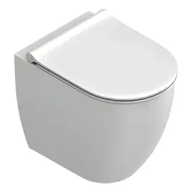 Унітаз підлоговий Sfera Catalano 0512500021 + 0551200021 Bianco Satinato — вид на білому тлі
