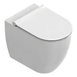 Унітаз підлоговий Sfera Catalano 0514550001 + 0551200001 Bianco Lucido — вид на білому тлі