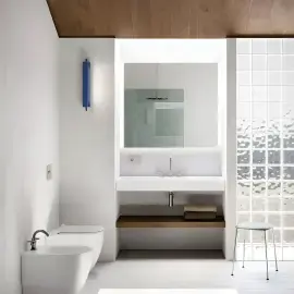 Унітаз підлоговий Sfera Catalano 0514550021 + 0551200021 Bianco Satinato — вид спереду