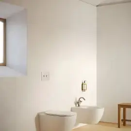 Біде підвісне Sfera Catalano 0518551021 Bianco Satinato — бічний ракурс