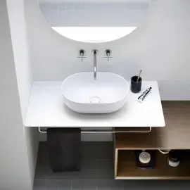 Умивальник Sfera Catalano 0522500021 Satin white — бічний ракурс