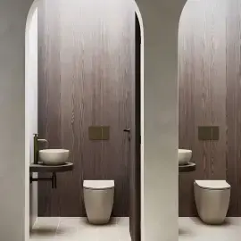 Умивальник Sfera Catalano 0523320029 Satin Sand — бічний ракурс