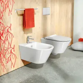 Унітаз підвісний Zero Catalano 0111550001 + 0551200001 Bianco Lucido — бічний ракурс