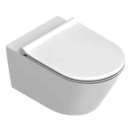 Унітаз підвісний Zero Catalano 0111550021 + 0551200021 Bianco Satinato — вид на білому тлі
